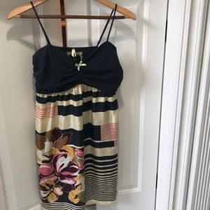 Anthropologie USED ONCE stripe flower dress